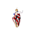 Load image into Gallery viewer, Patriotic Buffalo - American Decoration. Handmade Glass Christmas ornament.