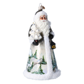 Load image into Gallery viewer, Winter Christmas Santa. Handmade Glass Christmas ornament.