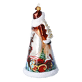 Load image into Gallery viewer, Santa's Snow Magic. Handmade Glass Christmas ornament.