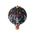 Load image into Gallery viewer, Drop - Skull - Dancing Shadows. Handmade Glass Christmas ornament.