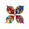 Load image into Gallery viewer, Colorful Christmas Set of 4 Colorful Bombshells