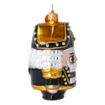 Load image into Gallery viewer, Enchanted Nutcracker. Handmade Glass Christmas ornament.