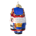 Load image into Gallery viewer, Nutcracker in Royal Colors. Handmade Glass Christmas ornament.
