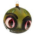 Load image into Gallery viewer, Green Dragon. Handmade Glass Christmas ornament.
