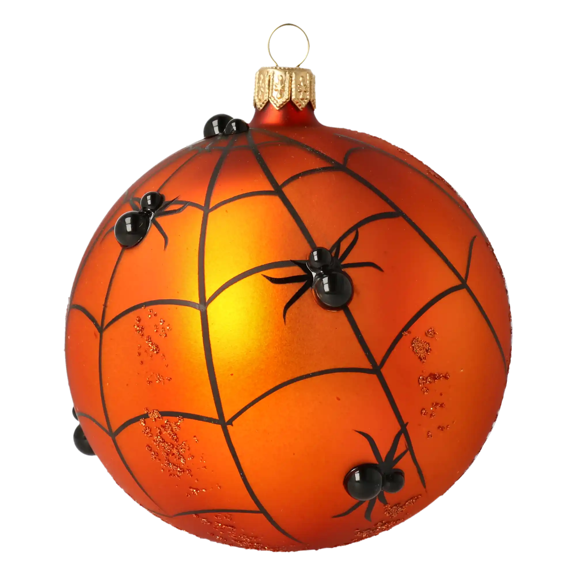 Sphere Web. Handmade Glass Christmas ornament.