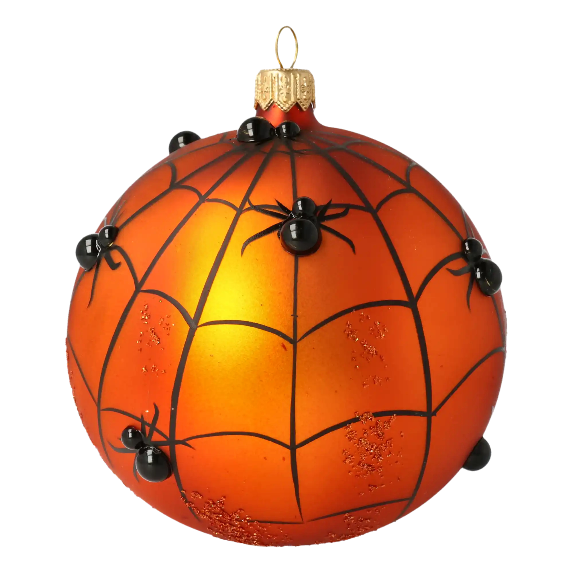 Sphere Web. Handmade Glass Christmas ornament.