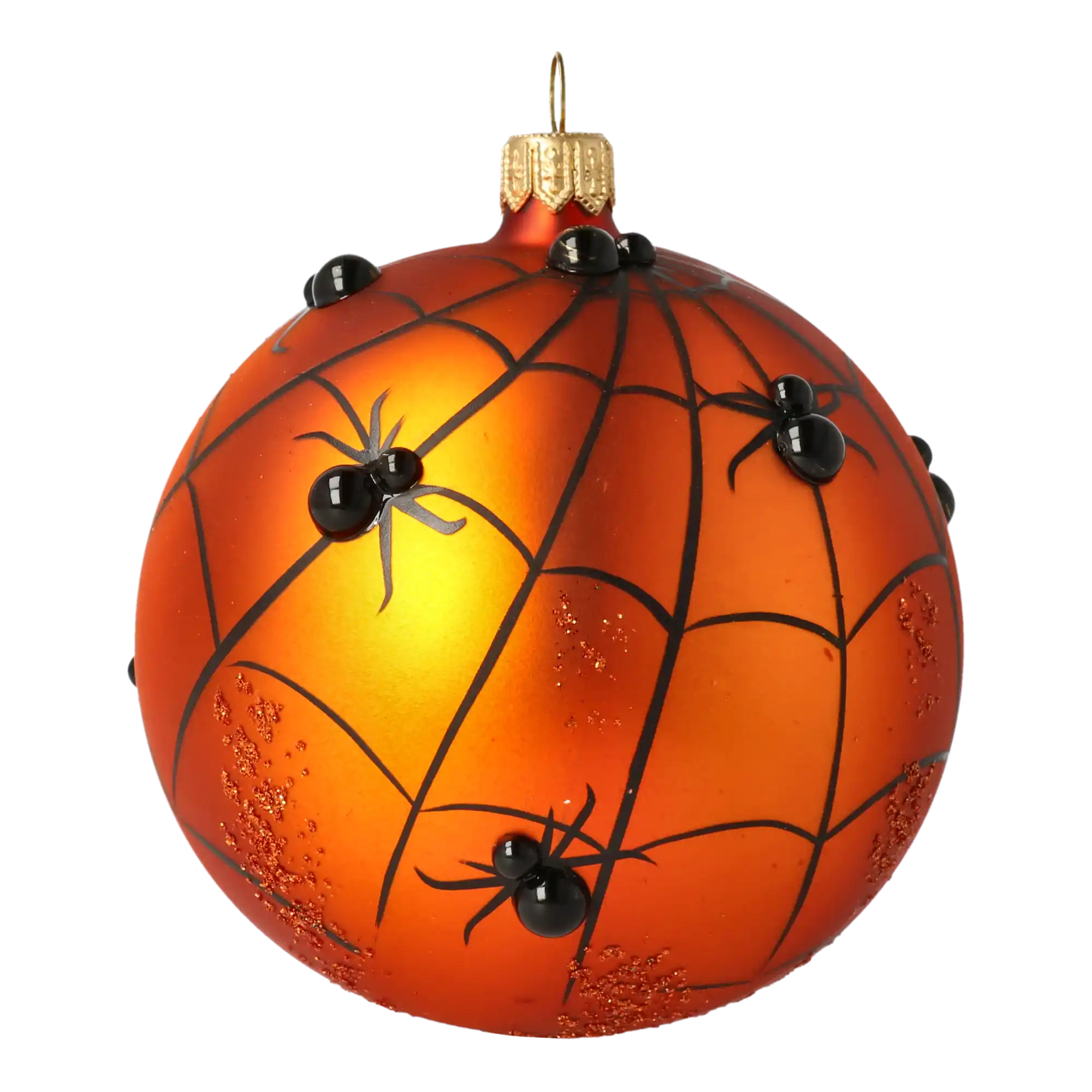 Sphere Web. Handmade Glass Christmas ornament.