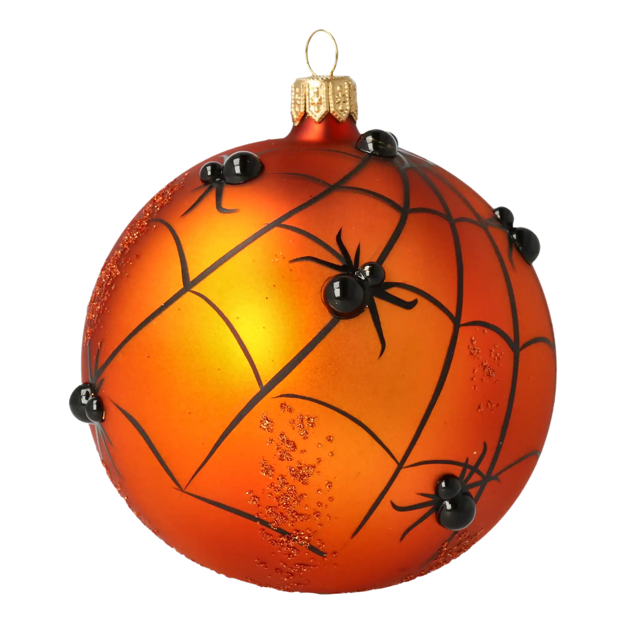 Sphere Web. Handmade Glass Christmas ornament.