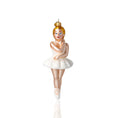 Load image into Gallery viewer, Ballerina - Ballerina in White.Handmade Glass Christmas ornament.
