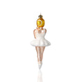 Load image into Gallery viewer, Ballerina - Ballerina in White.Handmade Glass Christmas ornament.
