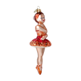 Load image into Gallery viewer, Ballerina. Handmade Glass Christmas ornament.
