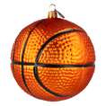 Load image into Gallery viewer, Bomb Basketball. Handmade Glass Christmas ornament.
