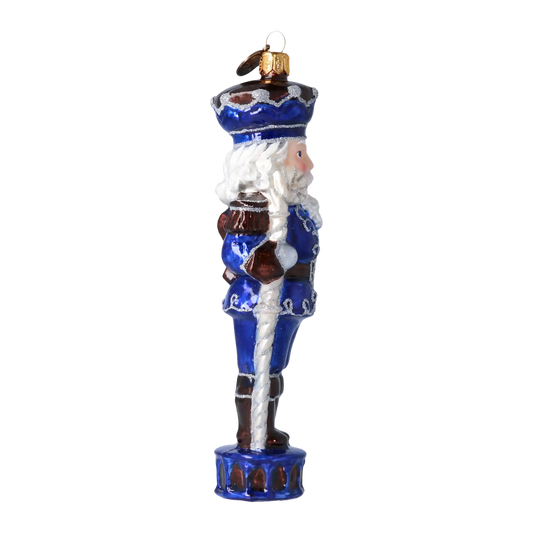 Fairytale Nutcracker. Handmade Glass Christmas ornament.