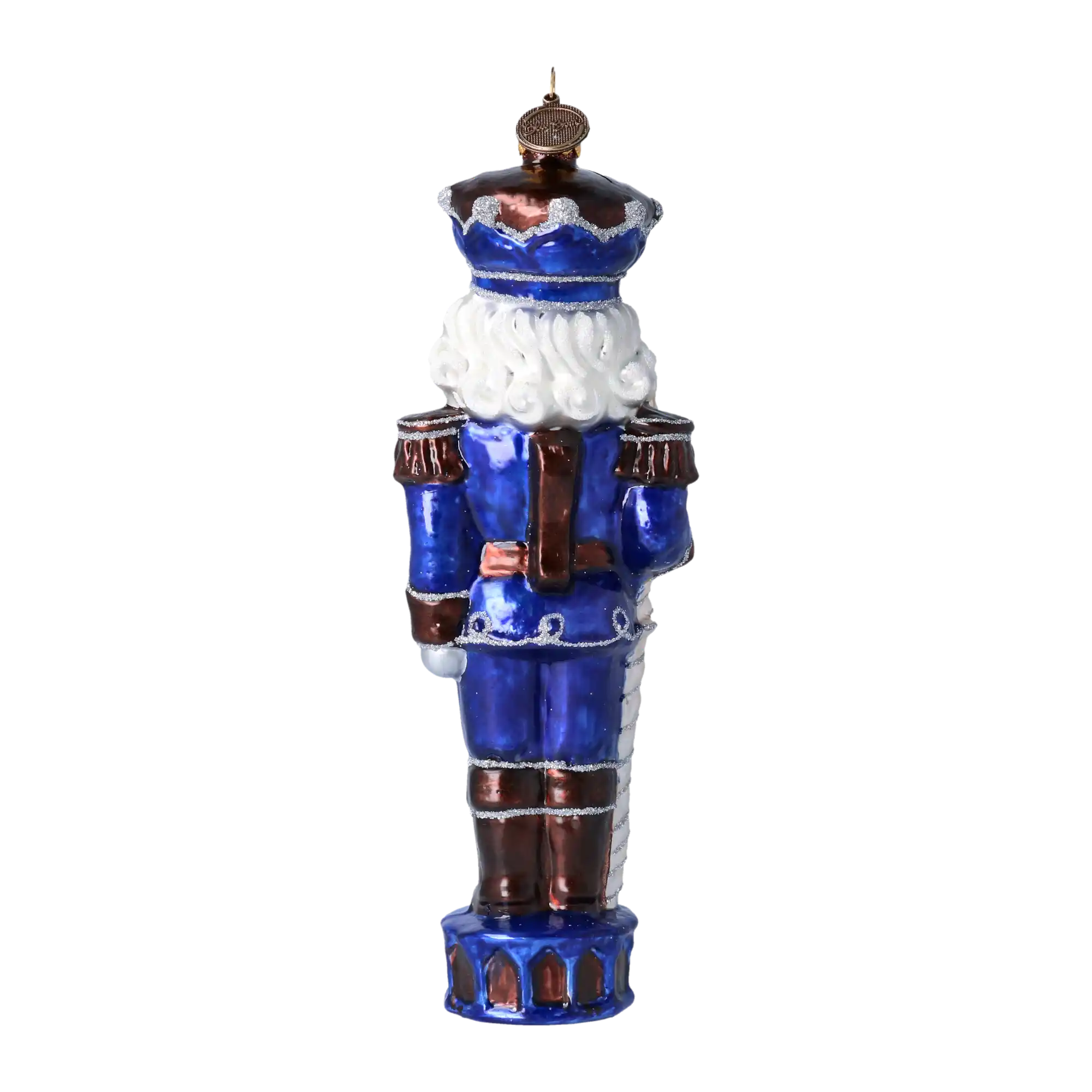 Fairytale Nutcracker. Handmade Glass Christmas ornament.