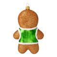 Load image into Gallery viewer, Christmas Gingerbread Boy. Handmade Glass Christmas ornament.
