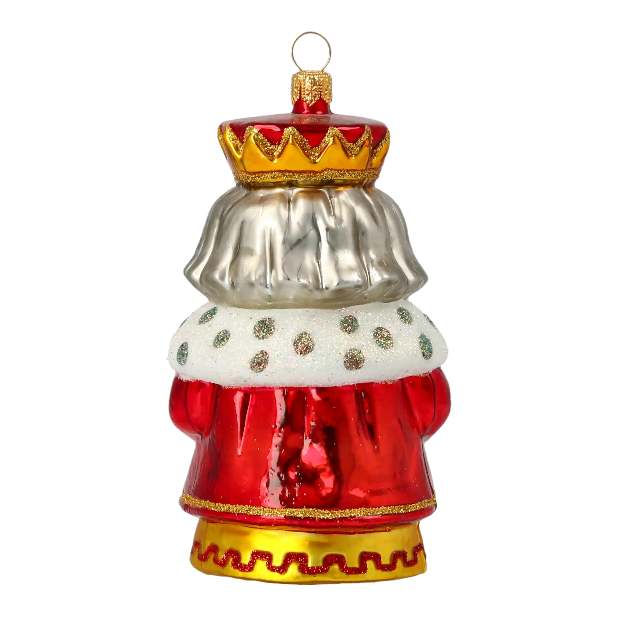 King Melchior. Handmade Glass Christmas ornament.