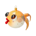 Load image into Gallery viewer, Gold Fish. Handmade Glass Christmas ornament.
