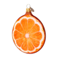 Load image into Gallery viewer, Orange slice. Handmade Glass Christmas ornament.
