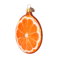 Load image into Gallery viewer, Orange slice. Handmade Glass Christmas ornament.
