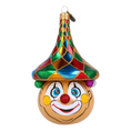 Load image into Gallery viewer, Merry Clown in a Circus Hat. Handmade Glass Christmas ornament.
