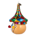 Load image into Gallery viewer, Merry Clown in a Circus Hat. Handmade Glass Christmas ornament.
