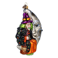 Load image into Gallery viewer, The Witch in the Moon - Magic Night. Handmade Glass Christmas ornament.
