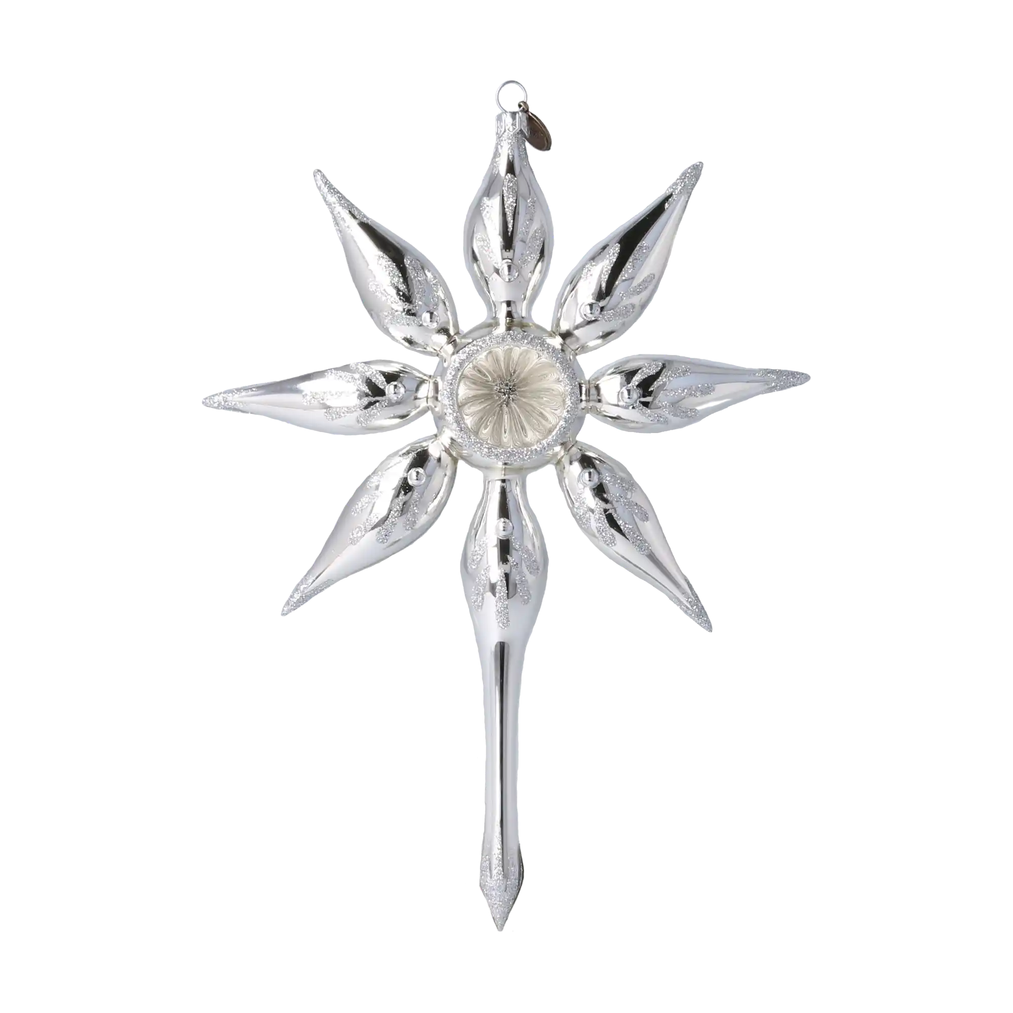 Star of the Fairy Dawn. Handmade Glass Christmas ornament.