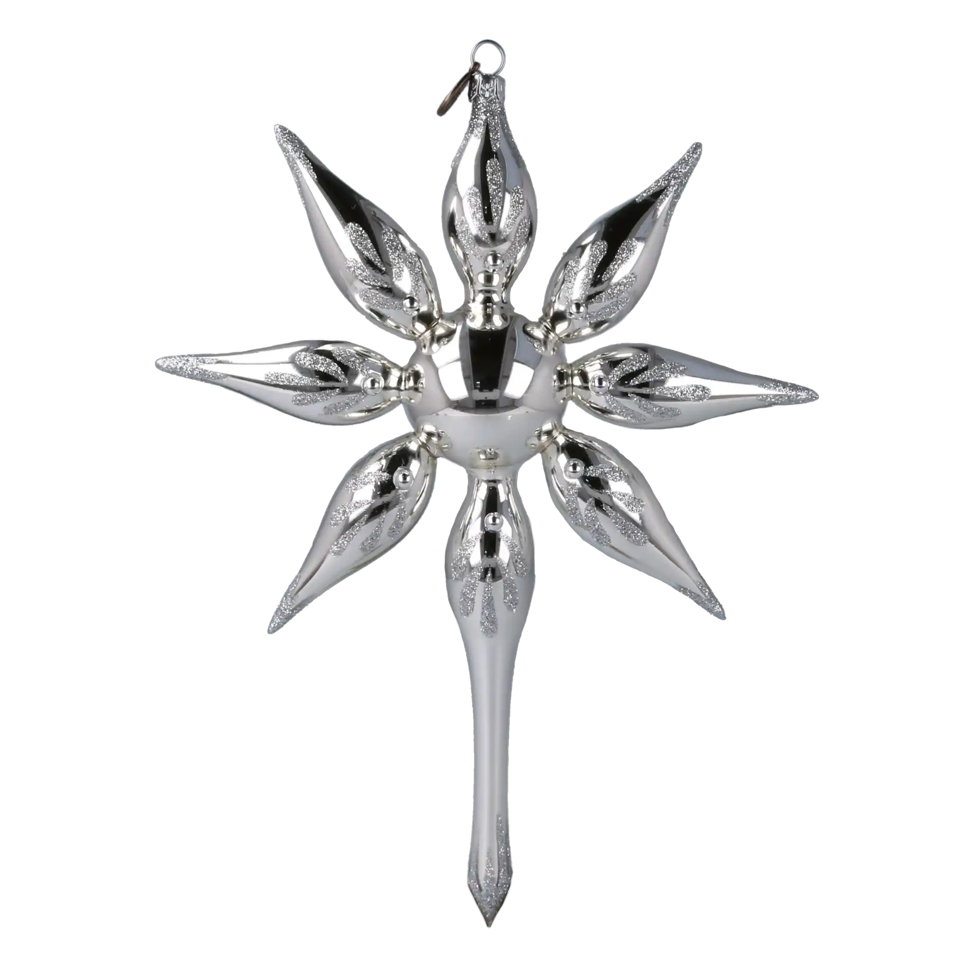 Star of the Fairy Dawn. Handmade Glass Christmas ornament.