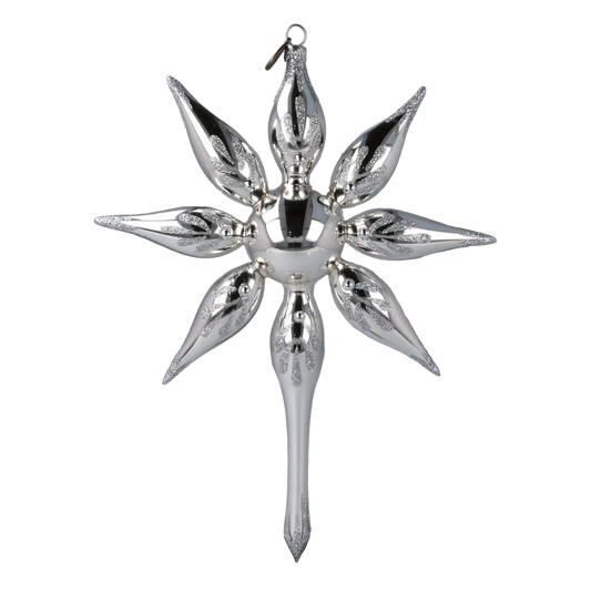 Star of the Fairy Dawn. Handmade Glass Christmas ornament.