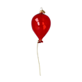 Load image into Gallery viewer, Balloon red. Handmade Glass Christmas ornament.
