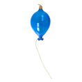 Load image into Gallery viewer, Glass Blue Balloon. Handmade Glass Christmas ornament.
