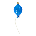 Load image into Gallery viewer, Glass Blue Balloon. Handmade Glass Christmas ornament.
