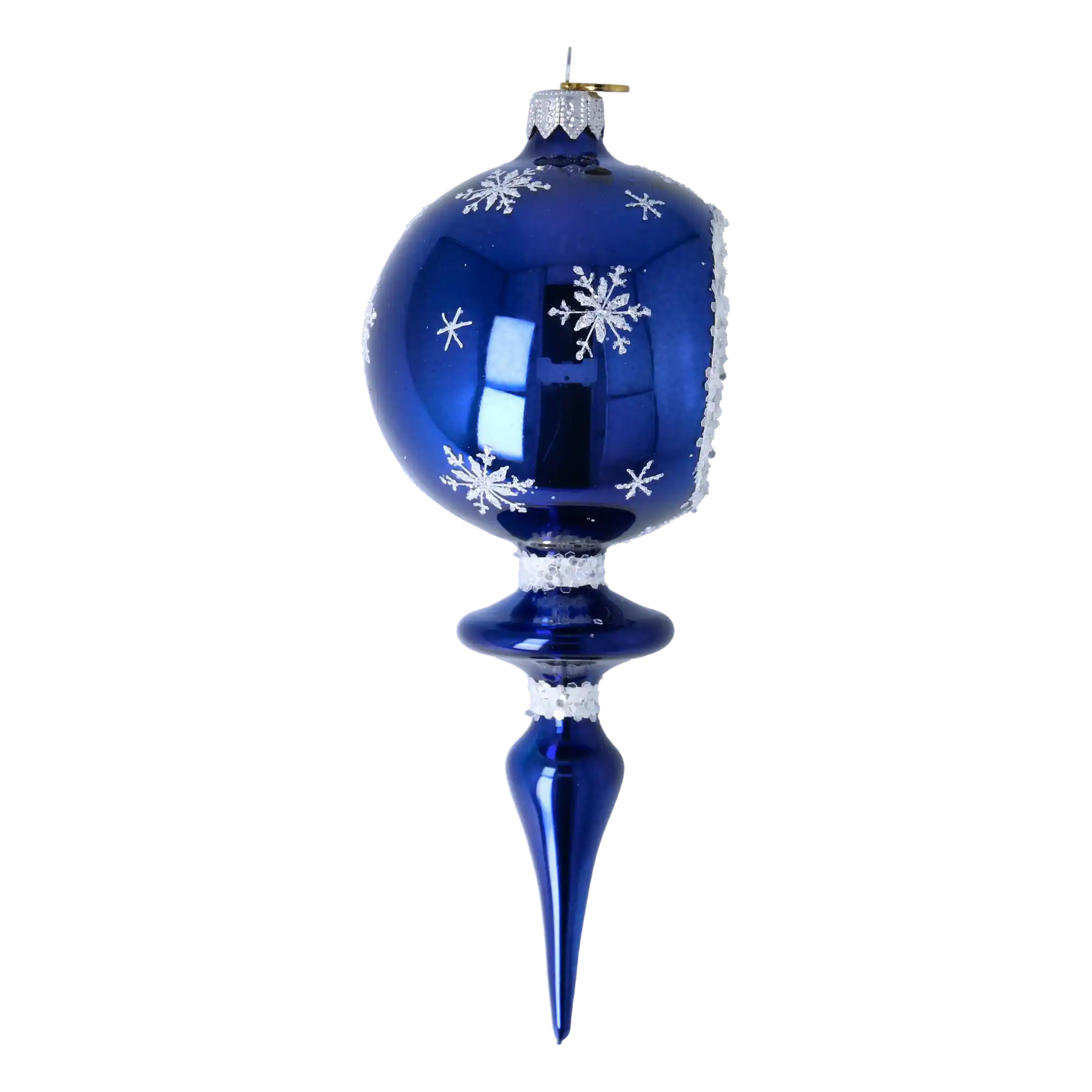 Drop - Royal Winter Elegance. Handmade Glass Christmas ornament.