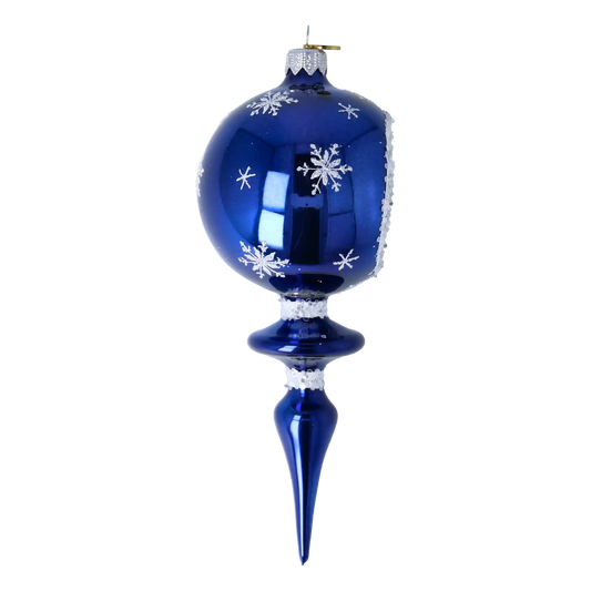 Drop - Royal Winter Elegance. Handmade Glass Christmas ornament.