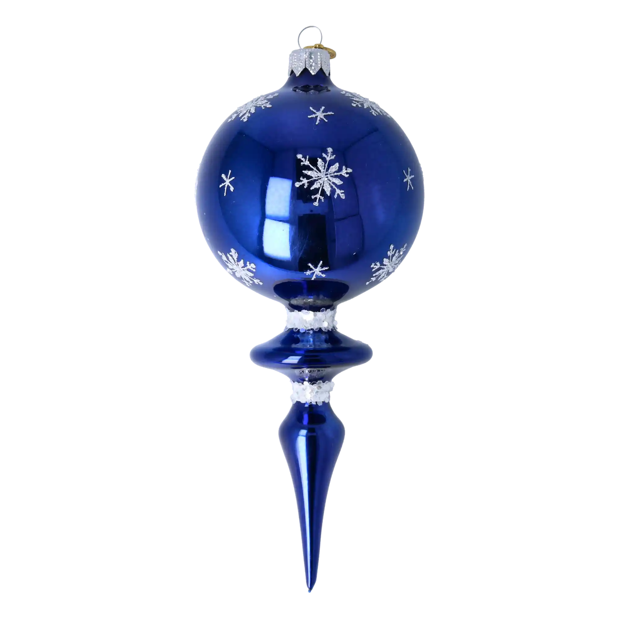 Drop - Royal Winter Elegance. Handmade Glass Christmas ornament.