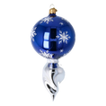 Load image into Gallery viewer, Drop Glowing Star. Handmade Glass Christmas ornament.
