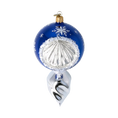 Load image into Gallery viewer, Drop Glowing Star. Handmade Glass Christmas ornament.
