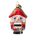 Load image into Gallery viewer, Christmas Nutcracker. Handmade Glass Christmas ornament.
