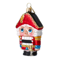 Load image into Gallery viewer, Christmas Nutcracker. Handmade Glass Christmas ornament.
