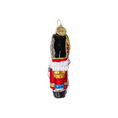 Load image into Gallery viewer, Christmas Nutcracker. Handmade Glass Christmas ornament.
