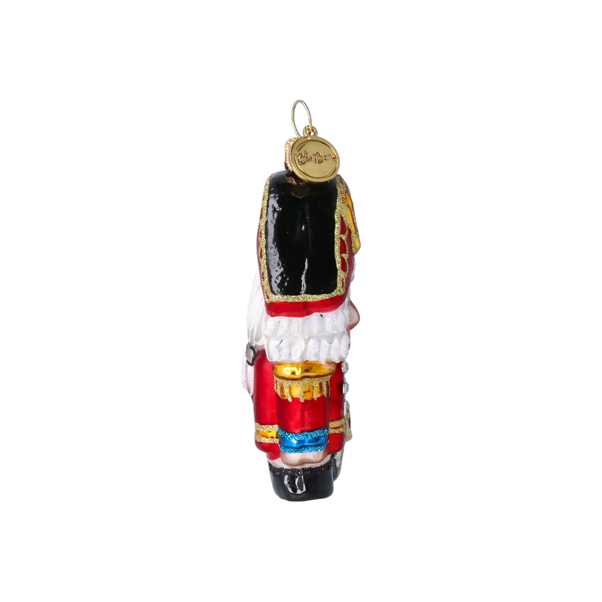 Christmas Nutcracker. Handmade Glass Christmas ornament.