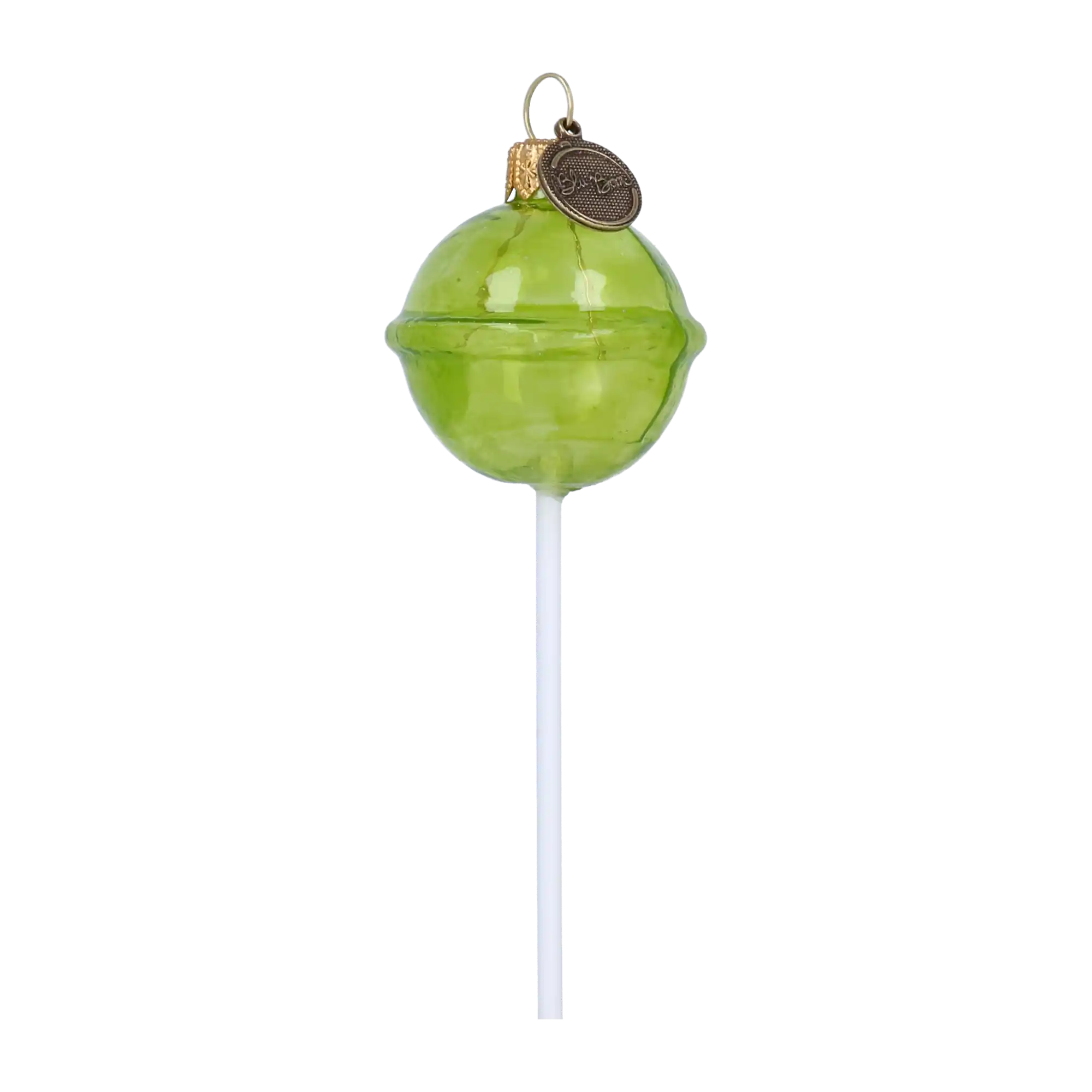 Christmas Lollipop. Handmade Glass Christmas ornament.