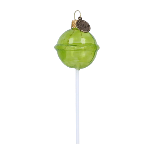 Christmas Lollipop. Handmade Glass Christmas ornament.