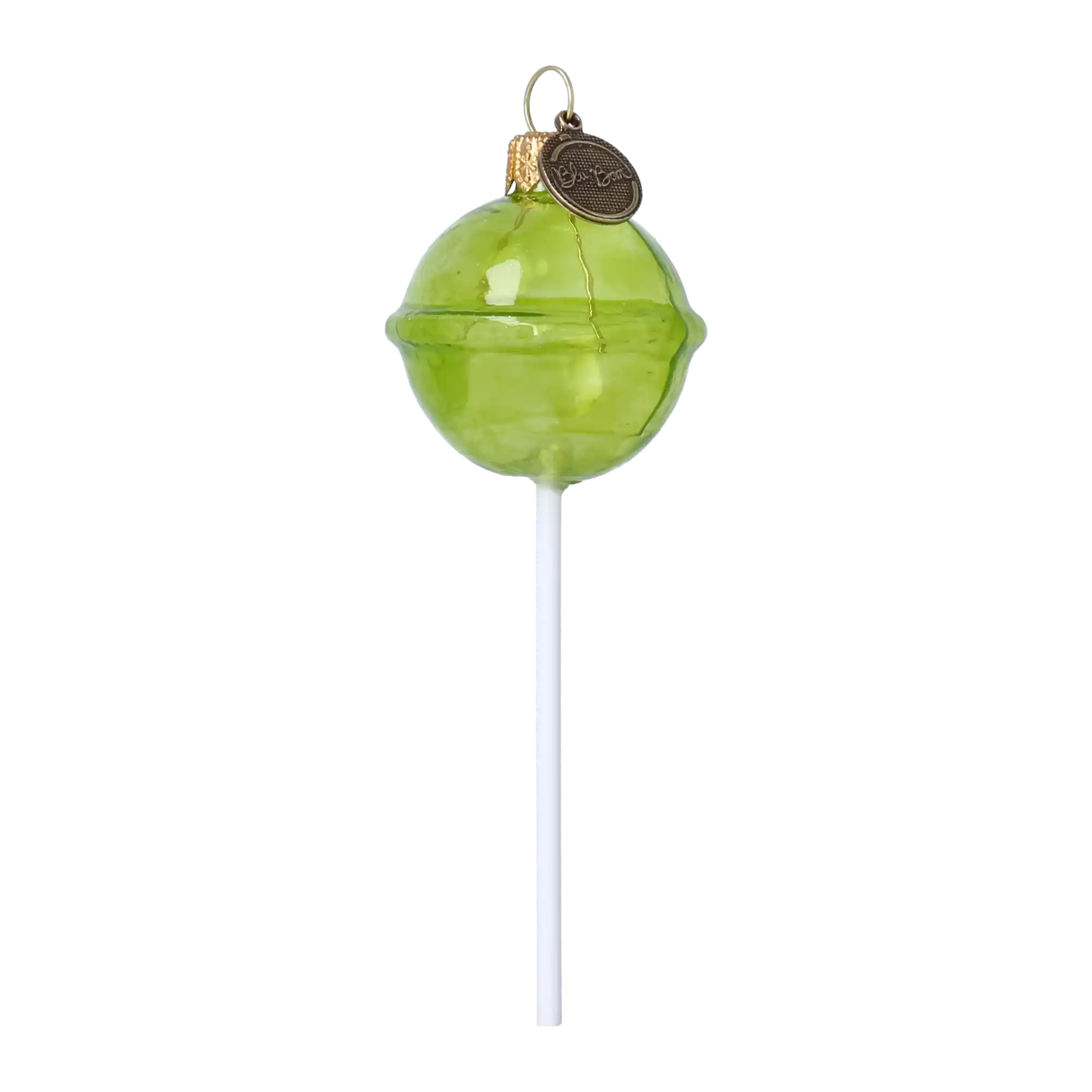 Christmas Lollipop. Handmade Glass Christmas ornament.