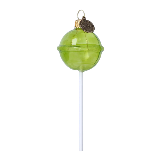 Christmas Lollipop. Handmade Glass Christmas ornament.