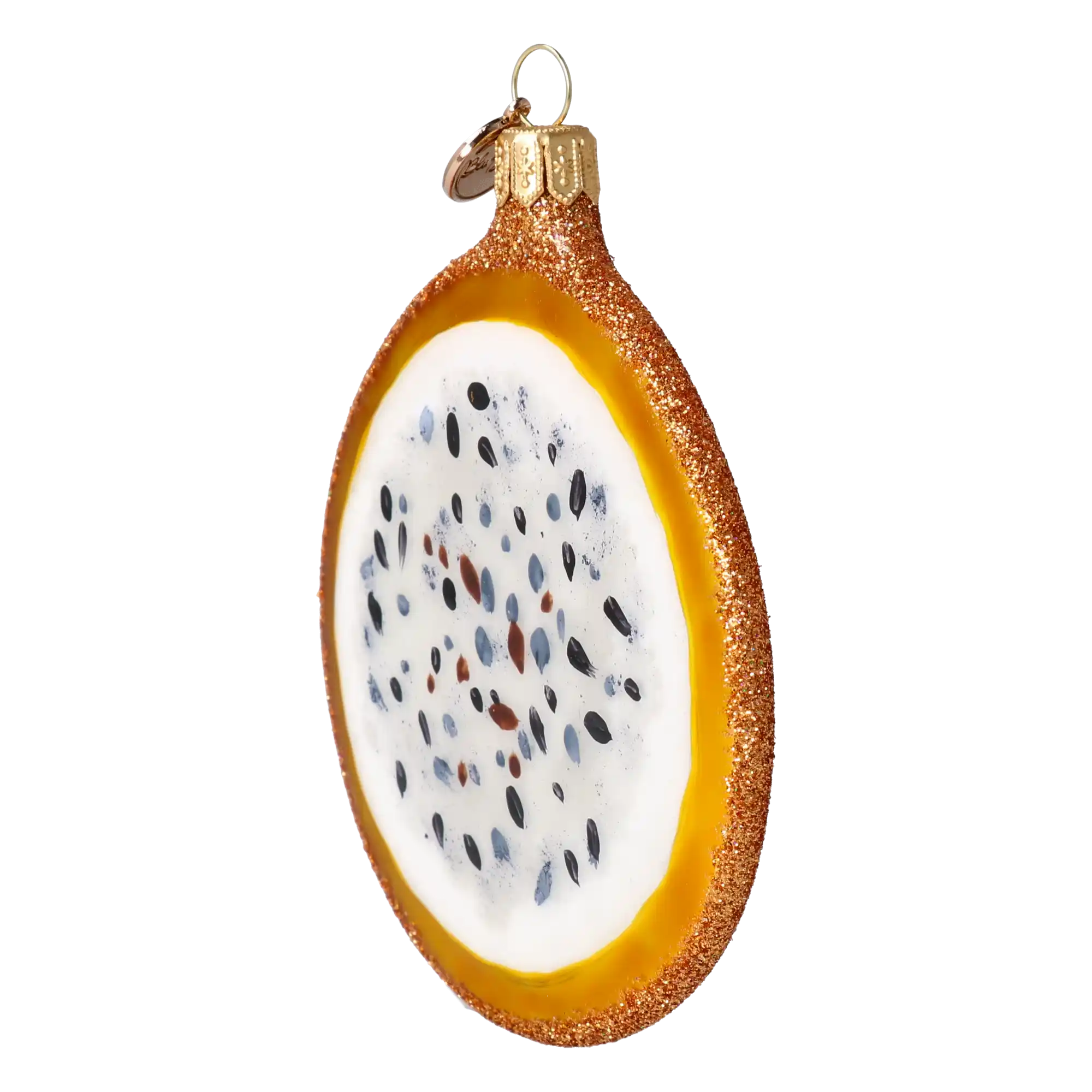 Dragon fruit. Handmade Glass Christmas ornament.