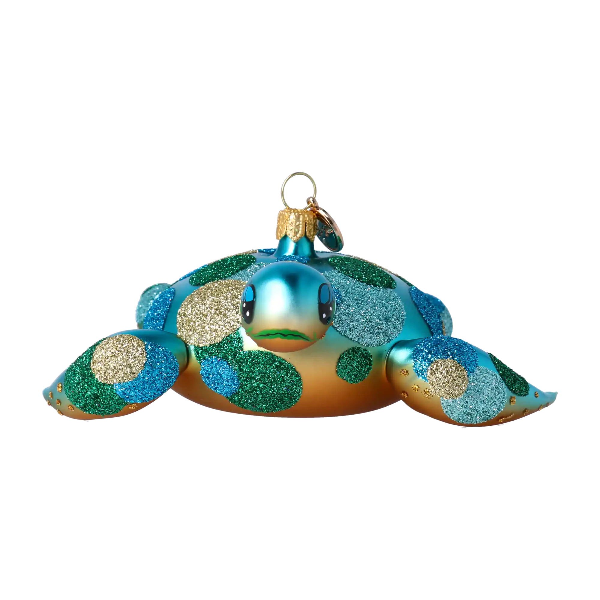 Turtle - Sea Friend. Handmade Glass Christmas ornament.