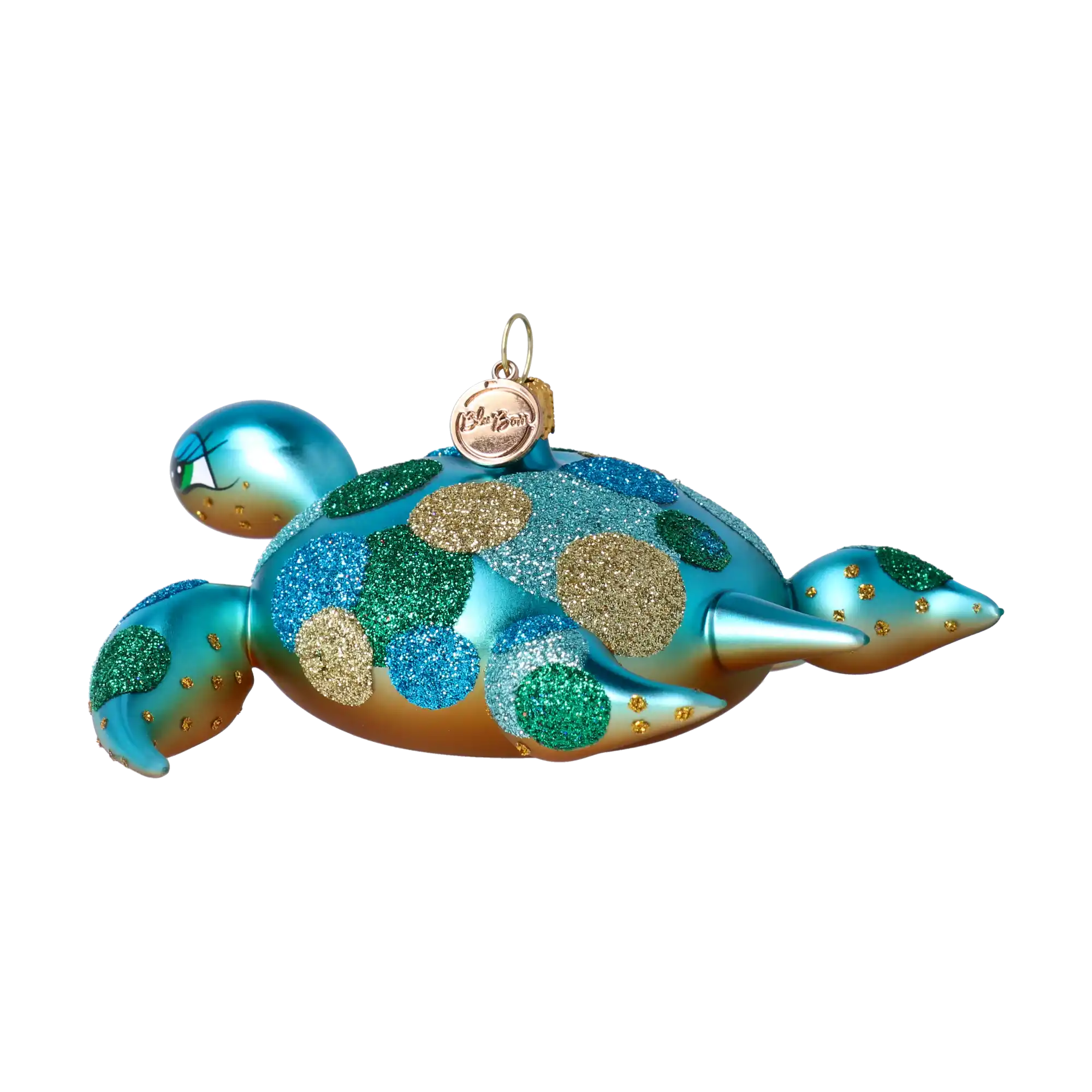 Turtle - Sea Friend. Handmade Glass Christmas ornament.