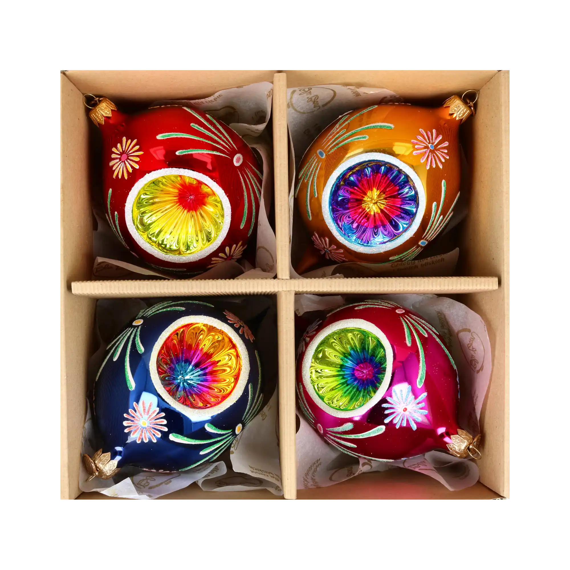 Colorful Christmas Set of 4 Colorful Bombshells