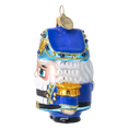 Load image into Gallery viewer, Blue Nutcracker - Glass Christmas Ornament.
